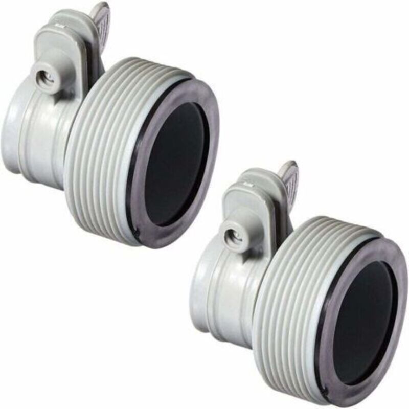 Schlauchadapter Für Pool, Umwandlung Von Pumpenanschluss 1,25" Auf Schlauch 1,5", Universeller Ersatzanschluss Für Die Filteranlage