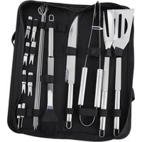 Edelstahl-bbq-set Für Camping Und Outdoor-feste – Praktische Und Kompakte Grillwerkzeuge Für Draußen