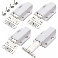 Push To Open 4 Stück Push-öffner Schranktür-magnetverschluss Für Schrank Schubladensystem Magnetriegel Türstopper Dämpfer Für Schranktüren