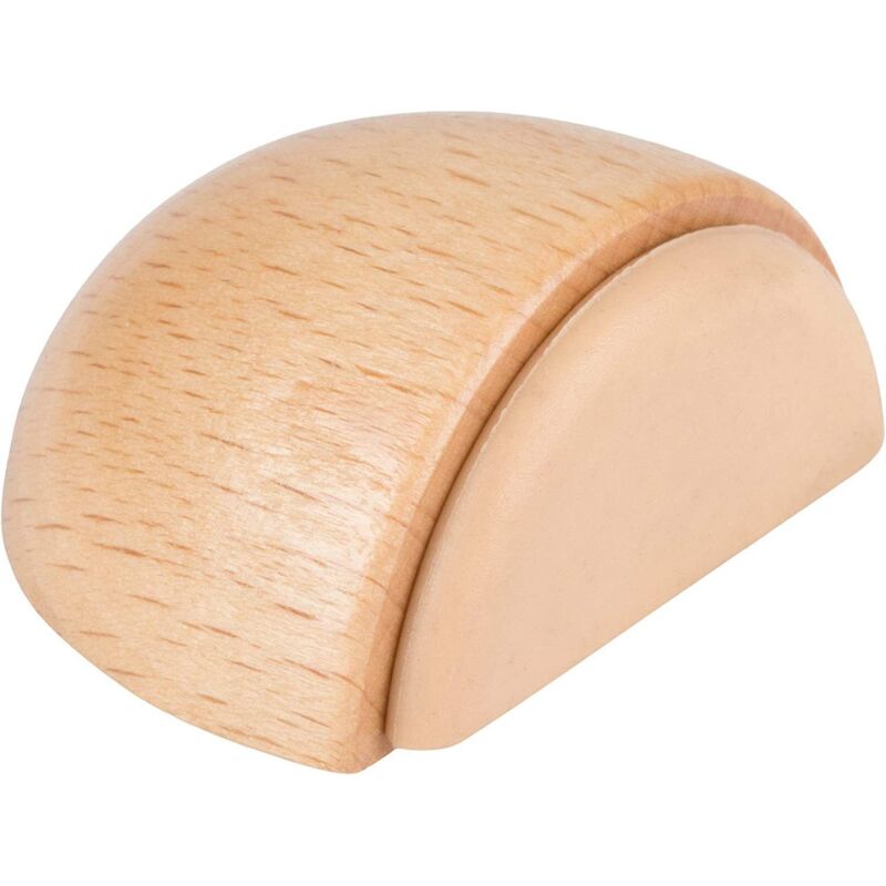 6er Set Türstopper – Selbstklebende Holztürstopper Für Böden Und Parkett – Klebetürstopper – Türpuffer (buche)