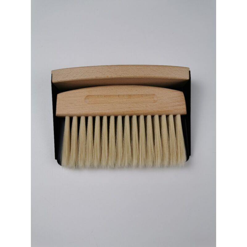 Tisch-balayette - Krümelsammler Aus Buchenholz Mit Kehrschaufel - Handbesen Für Küche, Esszimmer Und Kantine, 15,5 X 10 X 4 Cm