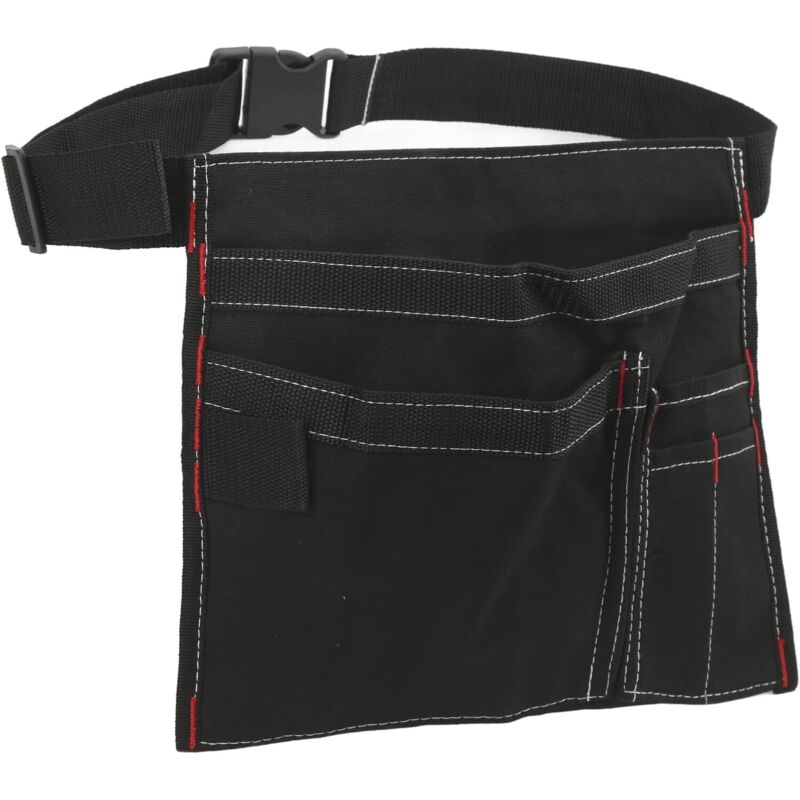 Einseitige Werkzeugtasche, Arbeitsschürze Aus Canvas Mit 6 Taschen Und Verstellbarem Schultergurt, Werkzeuggürtel Für Mechaniker, Tischler, Gärtner Und Heimwerker