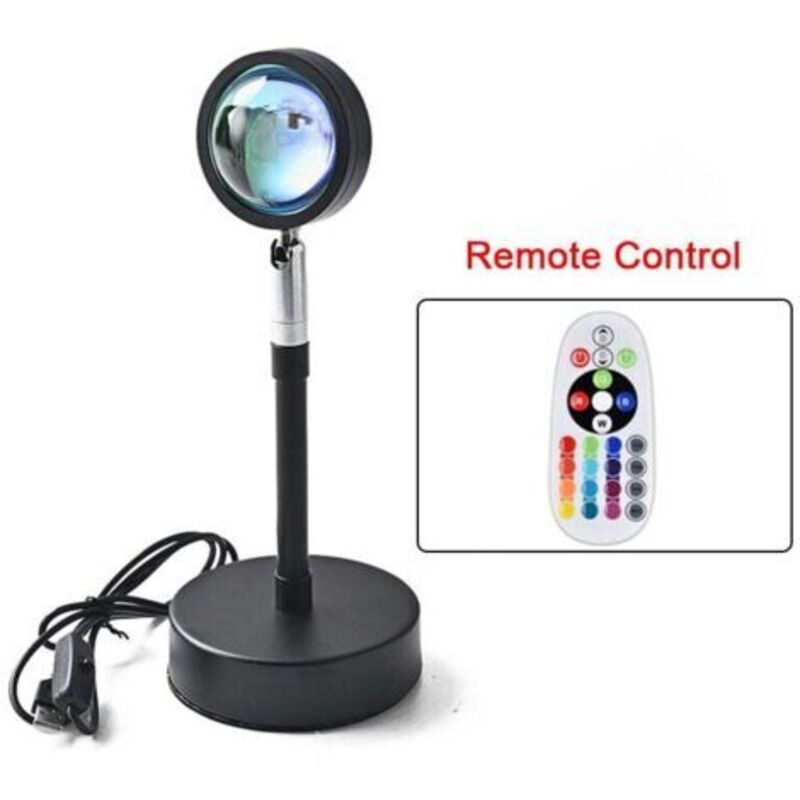 Sonnenuntergang-projektor Für Innendekoration, Fotografie, Led-stimmungslicht Mit Usb-ladefunktion – Romantische, Um 180° Drehbare Lampe Für Selfies Und Partys