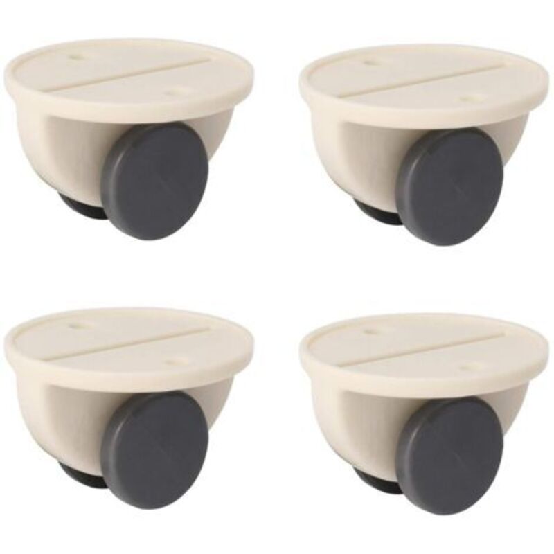 Satz Von 4 Selbstklebenden, Nicht Schwenkbaren Rollen Mit Stoßdämpfung, Ohne Bohren, Für Möbel, Aufbewahrungsboxen, Container Und Umzugsregale (größe: 3 X 2 Cm)