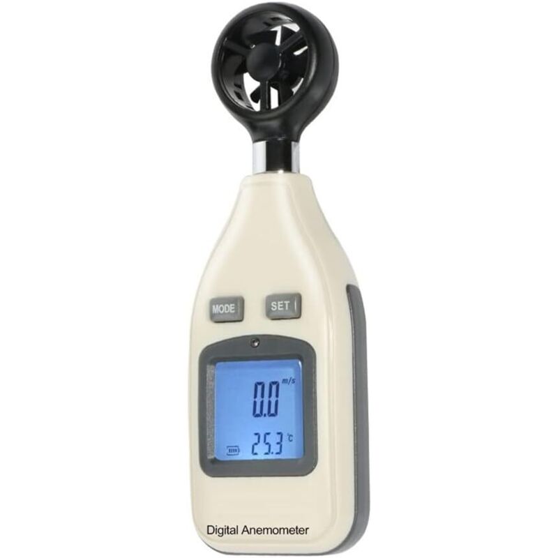 Mini-digitalanemometer Zur Messung Der Windtemperatur Und Windgeschwindigkeit, Ideal Für Den Außeneinsatz.