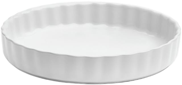 van Well Tarteform Backform mit Rillenstruktur, Ø 26 cm, aus Steingut, (1-tlg), backofenfest bis 280 °C, spülmaschinenfest
