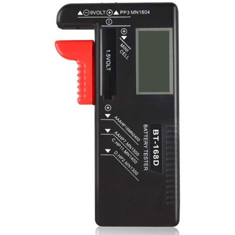 Digitaler Batterietester, Universeller Heim-batterietester Für Knopfzellen, Aaa, Aa, C, D, 9v, 1.5v