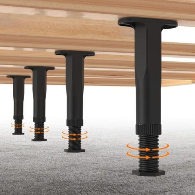 4er-set Verstellbare Und Robuste Stützfüße Für Bettrahmen/sofa/kommode/tisch, Ersatzteile Für Möbel (5,1 Bis 8,3 Zoll)