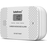 Kohlenmonoxid-melder Mit Digitalanzeige, Co-alarm Mit Austauschbarer Batterie – Tragbarer Kohlenmonoxid-detektor Für Zuhause, Konform Zur Norm En 50291 (1 Stück)