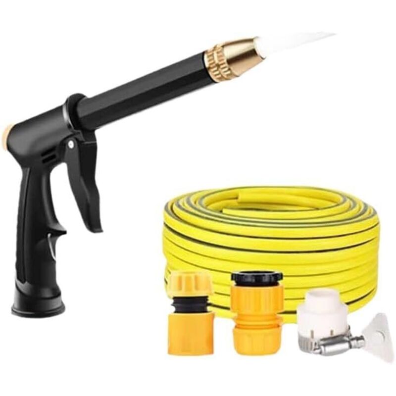 30 Meter Gartenschlauch, Hochdruck-wasserpistole Für Autos, Mehrschichtiger Latexkern