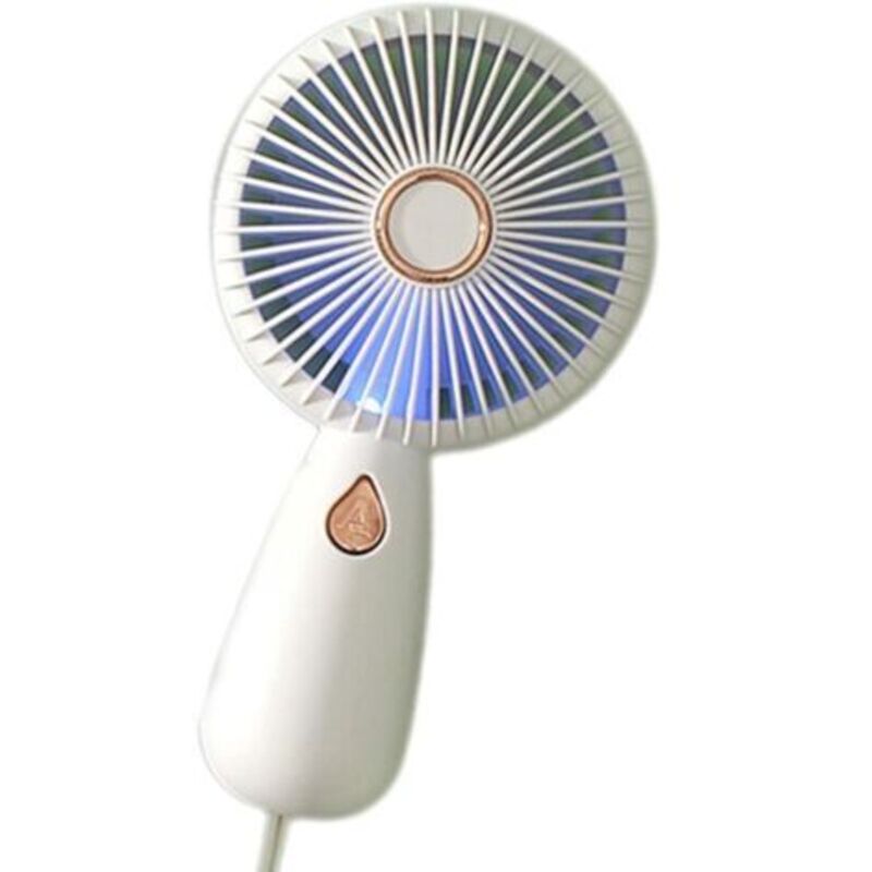 Kleiner Tragbarer Ventilator, Persönlicher Tragbarer Ventilator - Handventilator Mit Wiederaufladbarem Akku - Tragbarer Ventilator Mit Buntem Licht