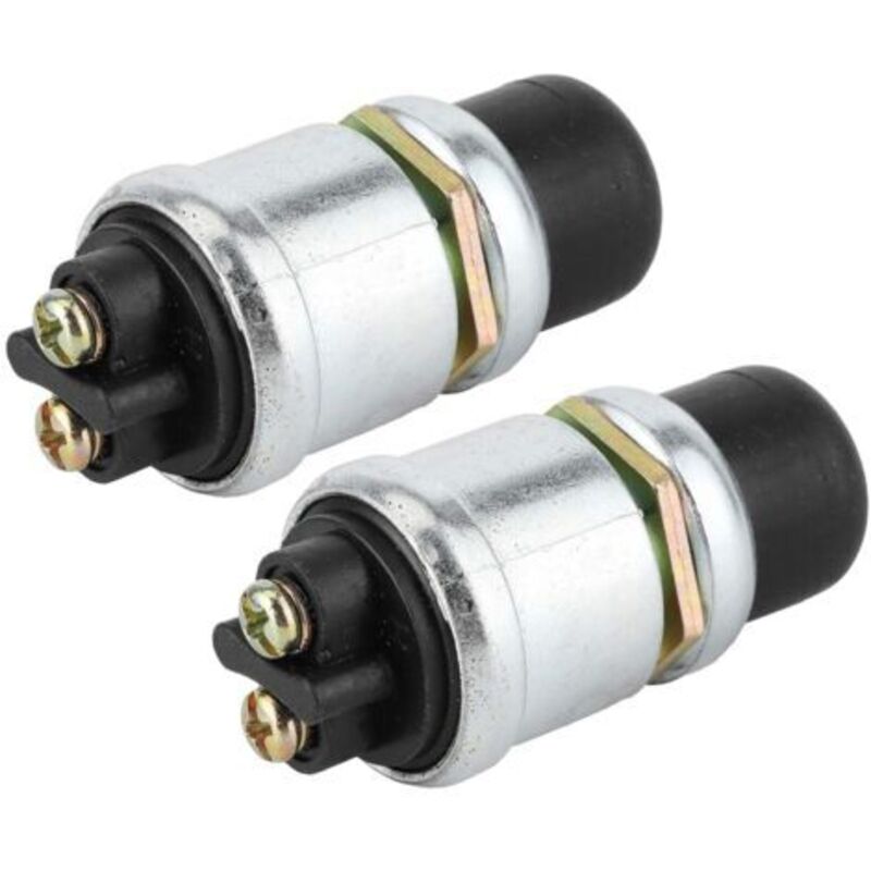 2 Stück Drucktaster-schalter, Hupe, Motorstartschalter Spst, Wasserdichter Drucktaster-startknopf, 50a 12v Für Auto Und Boot