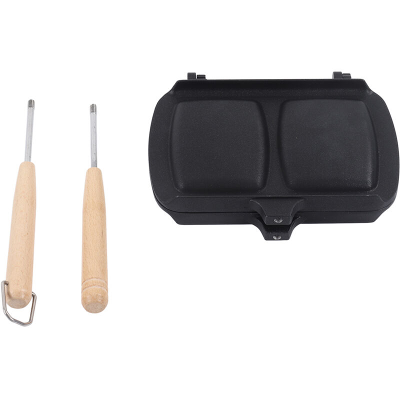 Doppelseitige Panini-grillmaschine, Aus Aluminiumlegierung Gefertigt, Gleichmäßige Erwärmung, Schnelle Zubereitung Köstlicher Eierrollen, Antihaftbeschichteter Gas-toaster