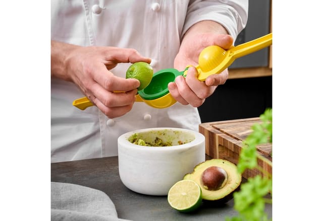 HENSSLERS 2in1 Zitruspresse HENSSLERS Zitronenpresse 2in1, zum Verfeinern von Getränken und Gerichten, perfekt für Zitrusfrüchte