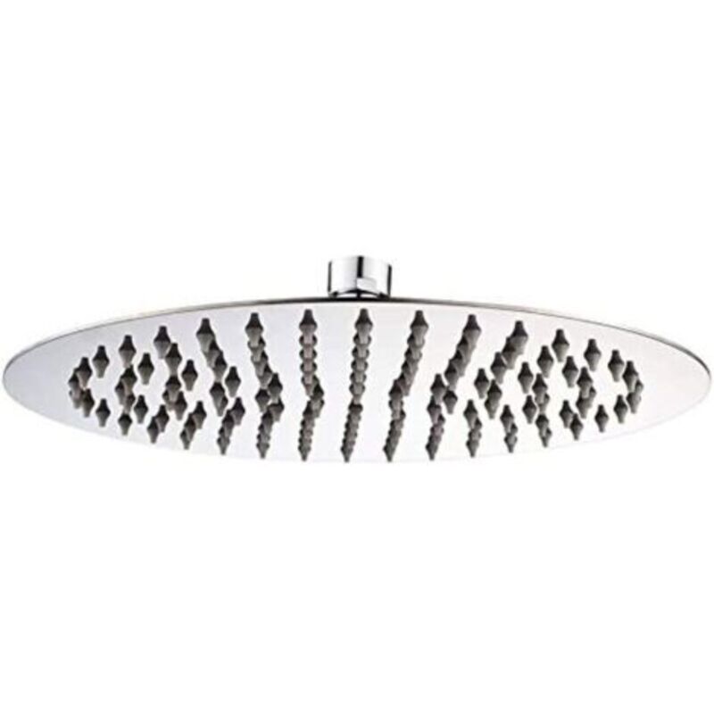 Edelstahl-duschkopf – Wassersparender Runder Regenduschkopf, 20 Cm, Universell Mit 1/2-zoll-gewinde, 360° Drehbar, Neigbar Um 3