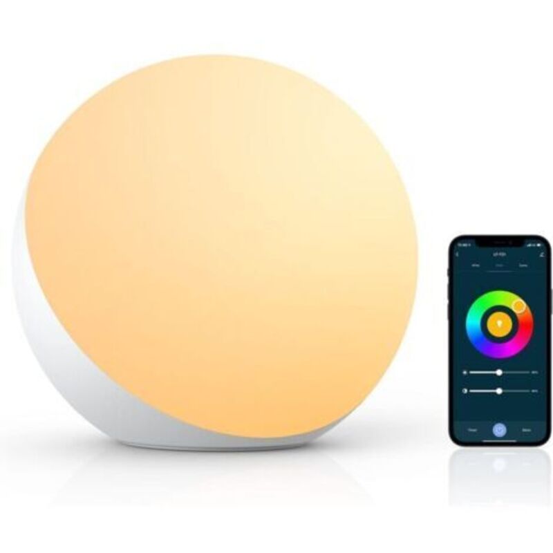 Intelligente Tischlampe, Nachttischlampen Kompatibel Mit Alexa Und Google Home, Taktile Rgb-farbwechsel-lampe, Einstellbar Und Dimmbar, Für Kinder