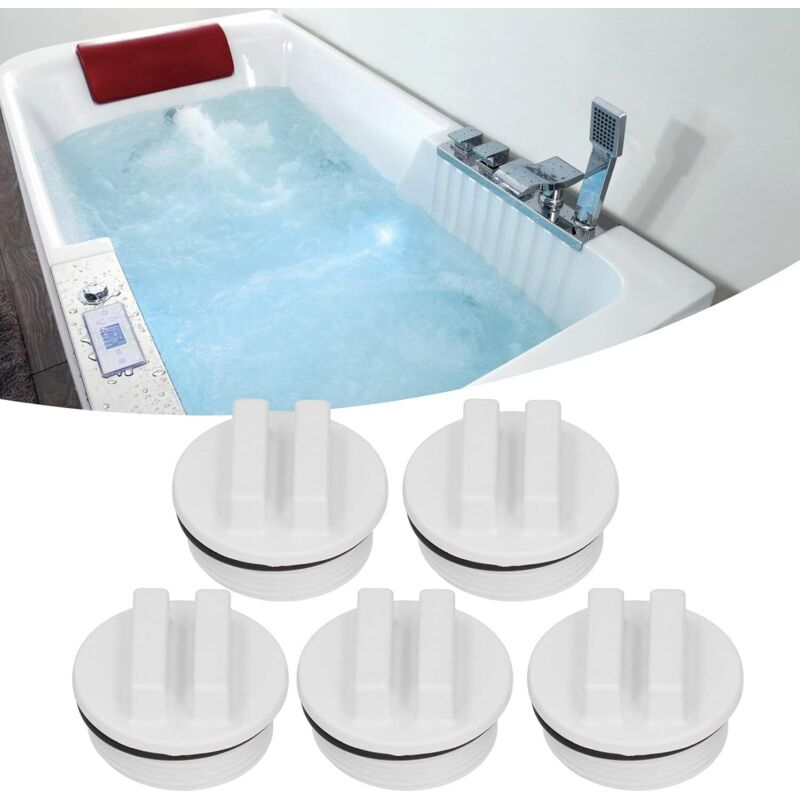 5er-set Winterschutzkappen, 1,5-zoll-rücklaufstopfen Für Pool, Gewindestopfen Für Poolschläuche, Rücklauf-abflussrohr Für Pool Und Spa.