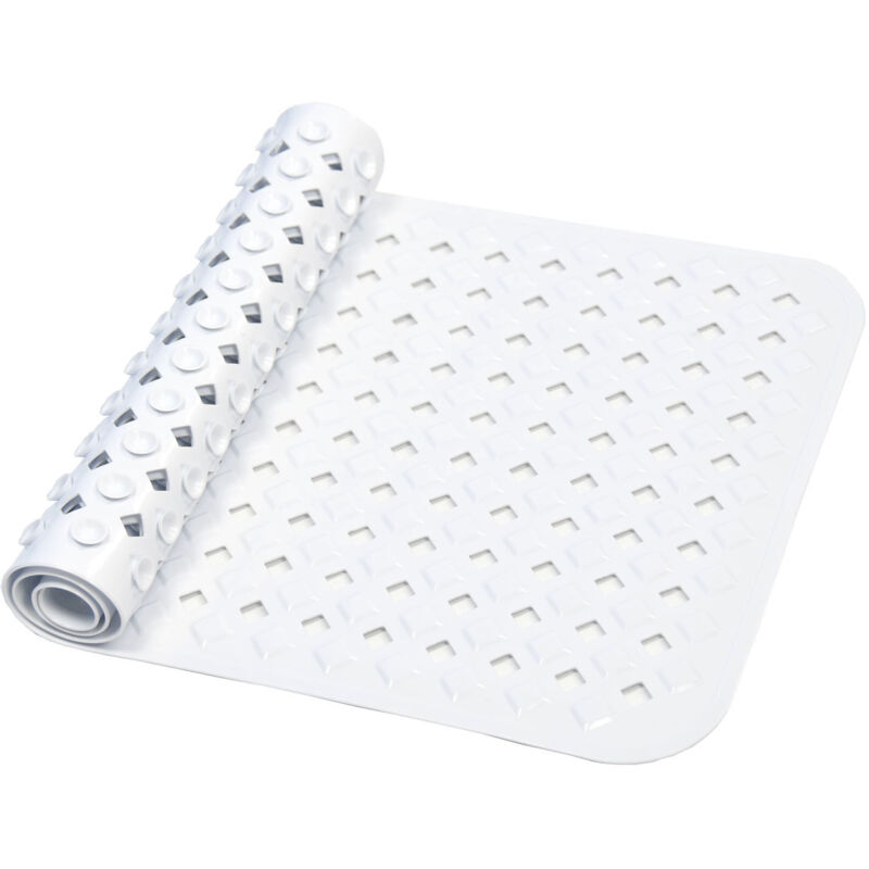 Diamant-badematte/duschmatte Rutschfest, Schimmelresistente Badematte, Maschinenwaschbar Und Latexfrei, Ideal Für Senioren Und Kinder (weiß, 88x40cm)