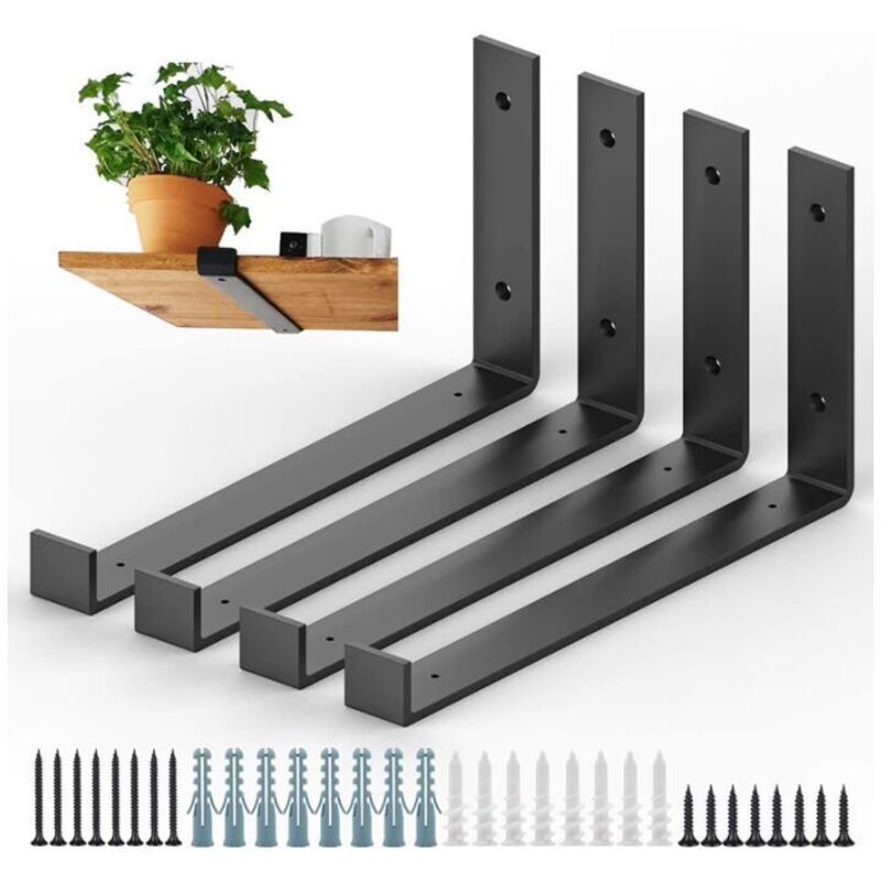 Regalhalterung [4 Stück] Für Büro Und Wohnzimmer, 20 Cm