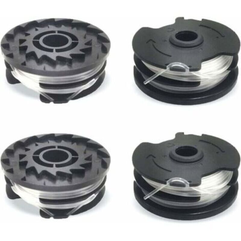 4er-pack Ersatz-fadenspulen Für Lidl Parkside, Nylon-ersatzfaden Für Lidl Parkside Rasentrimmer, Prta 20-li A1,b2,c3, Prt 550 A1,a3, Prt 300 A1 - 2 X 4 M 1,6 Mm