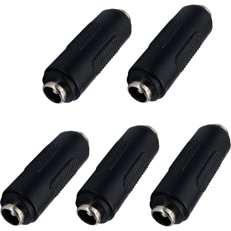 Dc-netzteiladapter 5,5 Mm X 2,1 Mm, Dc-stecker-buchse 2,1 Mm X 5,5 Mm Für Cctv-kamera, Led-licht, Router (5er-pack/buchse)