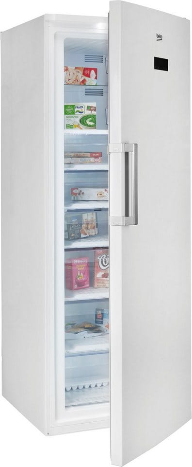 BEKO Gefrierschrank RFNE448E55W 7278441317, 191,2 cm hoch, 70 cm breit, Aufstellung bei -15 bis +43?°C dank FreezerGuard möglich.