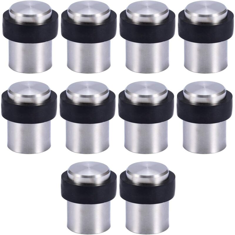 10 Edelstahl-türstopper Für Den Boden, 4,5 Cm, Türstopper, Türblockierer