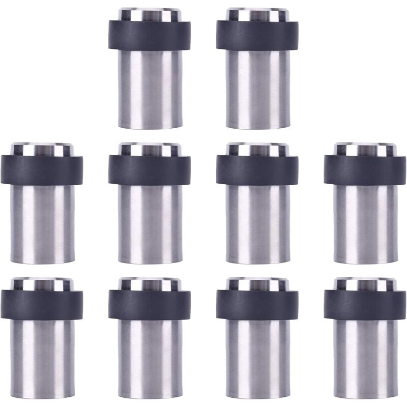 10 Edelstahl-bodentürstopper, 6 Cm, Türstopper, Türschlösser