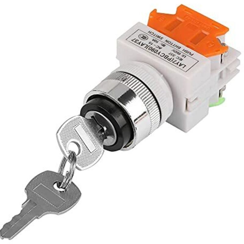 2-positionen-drehschalter Mit 2 Schlüsseln, Verriegelungsschalter Zum Öffnen Und Schließen Des Stromkreises 220v