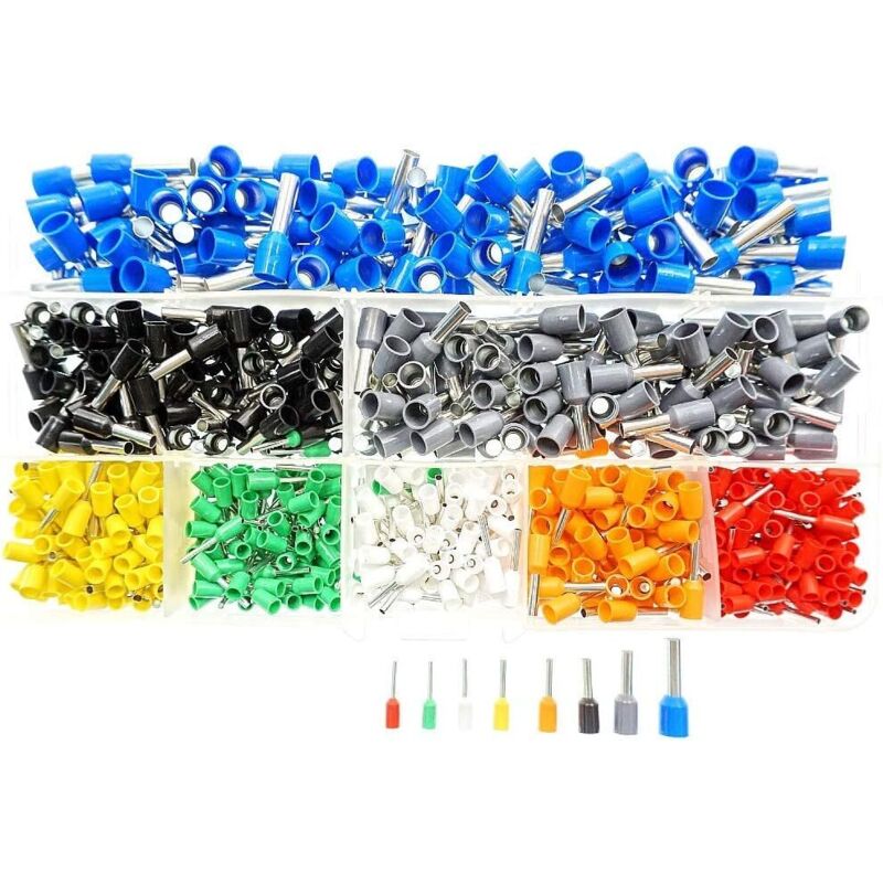 800-teiliges Set Mit Crimpverbindern, Isoliertem Kabel, Steckklemmen Und Assortierten Connectors Von 0,5 Mm² Bis 6 Mm² Für Elektrische Projekte, Mit Aufbewahrungsbox.