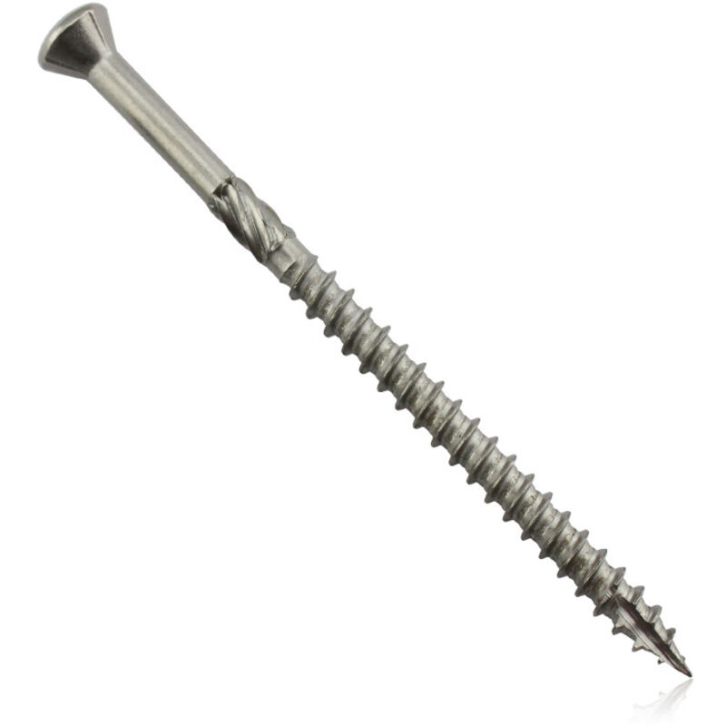 Premium-brückenschrauben Aus Edelstahl C1-5,0 X 40 Mm, 200 Stück, Für Gesägtes Holz Mit Zinkenverbindung, Edelstahlschrauben Mit Torx-antrieb Und Versenkten Rippen