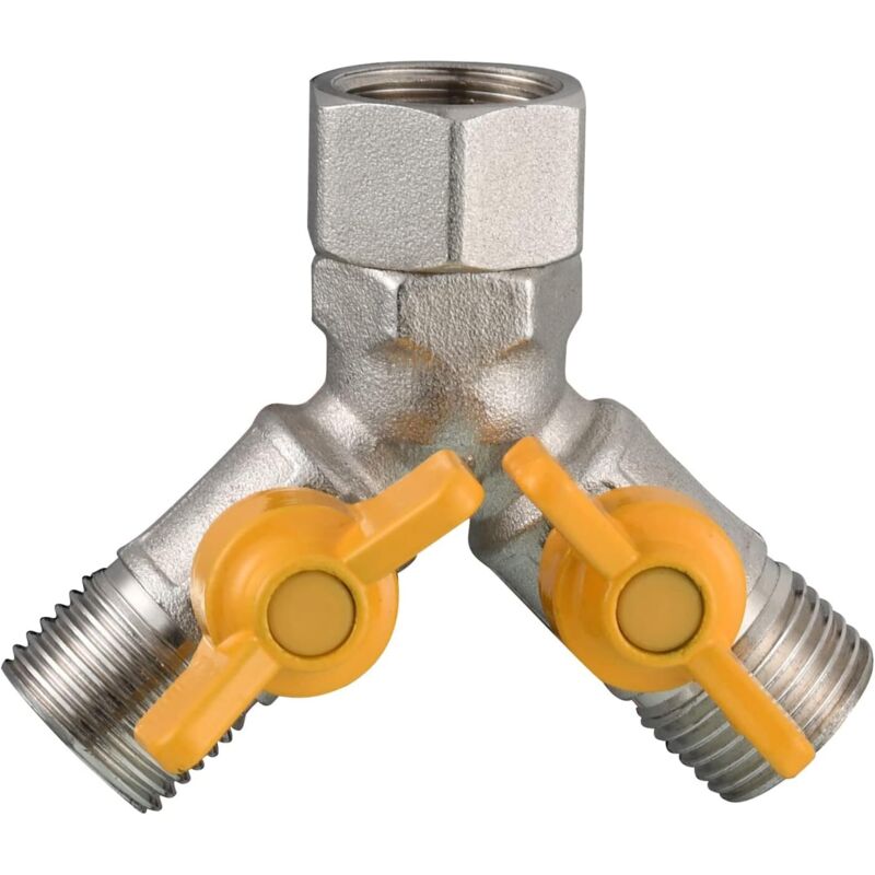 Ersatzventil 1/2 Zoll Y-verbinder Messing 3-wege-ventil Für Dusche Adapter Absperrhahn Für Küche Oder Bad