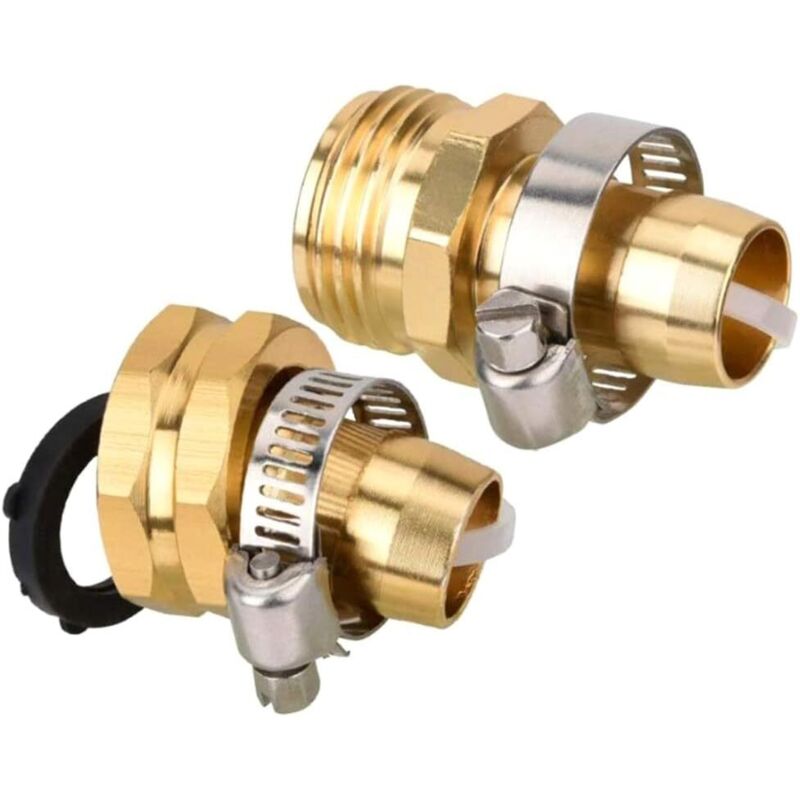 Set Von Gartenschlauchadaptern 3/4" Männlich-weiblich, Schnellkupplung Für Wasserhahn, Für Gartenbewässerungsgeräte, Ventil, Anschlussstück
