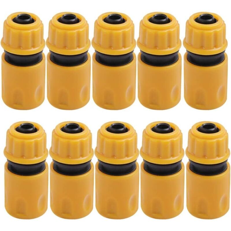 10 Stück Gartenschlauch-endstücke, Gartenschlauch-adapter, Schnelle Kunststoff-gartenwasserverbinder, Schlauchkupplung, Wasseranschluss, Schlauchverbinder, Schnelle Garten-wasserverbinder