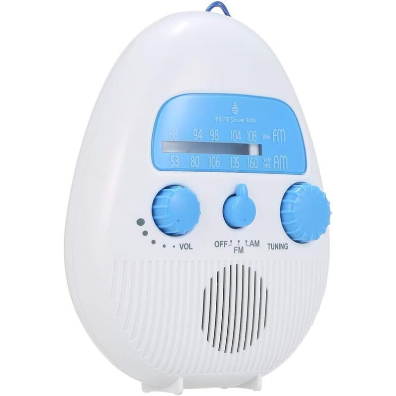 Tragbares Duschradio, Mini Wasserdichtes Radio Für Dusche Und Badewanne, Batteriebetriebenes Fm/am-radio
