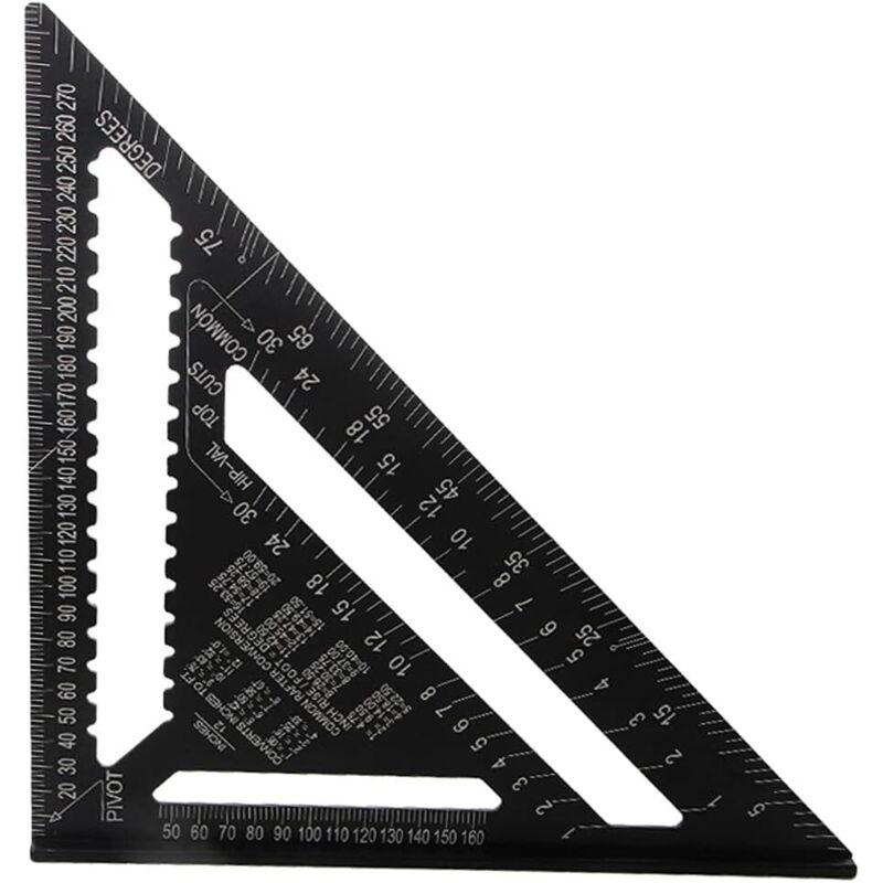30 Cm Aluminiumlegierung Zimmermanns-winkel, Hochpräzises Dreieckiges Lineal Zur Winkelmessung Für Schreiner Und Ingenieure