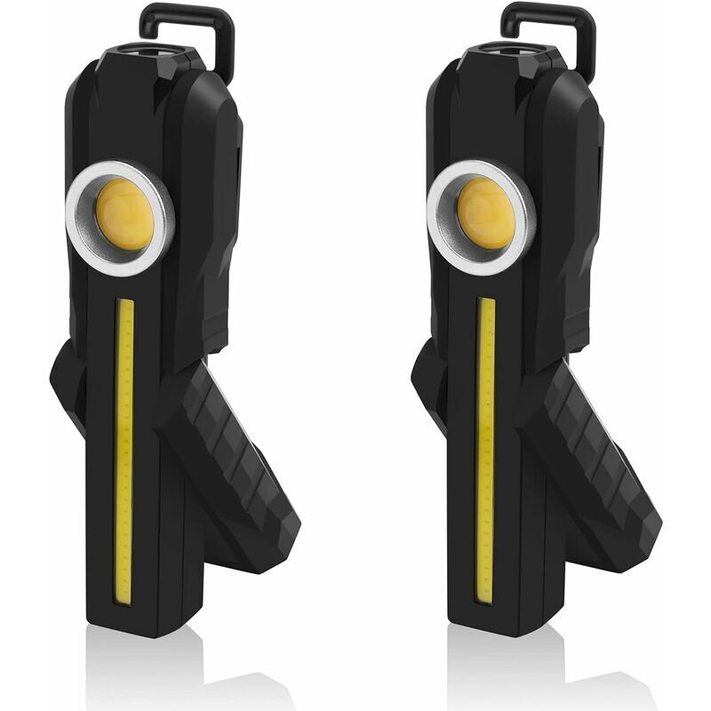 Led-arbeitslampe, Wiederaufladbare Cob-arbeitsleuchten Mit Magnetischem Sockel Und Haken, 4 Modi, Helle Led-taschenlampen, Inspektionslampe Für Autoreparaturen