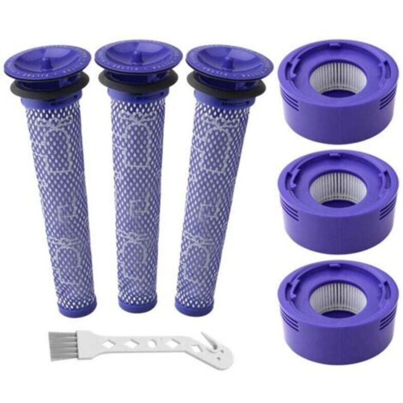 Zubehör Für Dyson V7 V8 Staubsauger Vorne 3 + Hinten 3 + Weiße Bürste