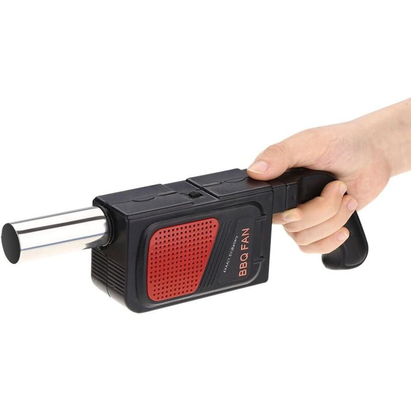 Elektrischer Ventilator, Grill-anzünder Für Camping, Elektrischer Grillventilator, Feuer-gebläse, Kochutensilien Für Outdoor, Picknick, Camping Mit 4 Aa-batterien