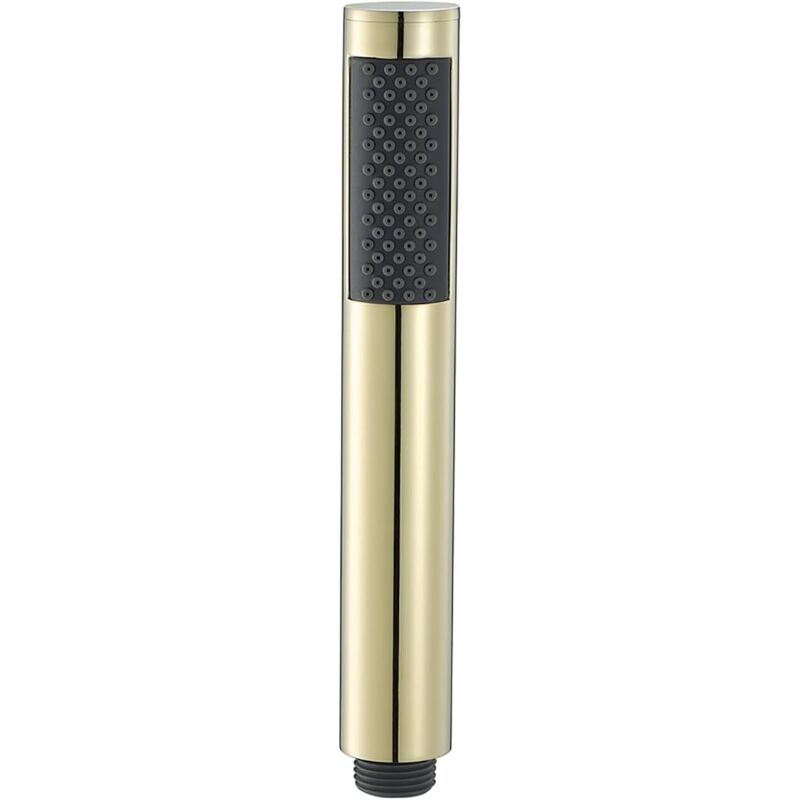Hochdruck-duschkopf, Handbrause Aus Messing, Rund, Kalkhemmend, Wassersparend, Duschbrause G1/2, Titanium Gold