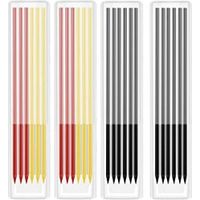 Set Aus Soliden Zimmermannsbleistiften, 24 Stück, 2,8 Mm Tiefe Bohrung, Markierwerkzeug, Mechanischer Bleistift Mit Langer Spitze Zum Zeichnen, Anreißen Und Holzarbeiten H763