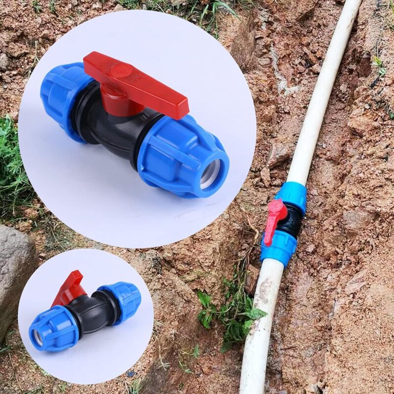 Mdpe-kugelventil - Klemmverschraubung Für Wasserrohre, Druckfitting, Reduzierstück, 20-mm-muffe, Innengewindeadapter