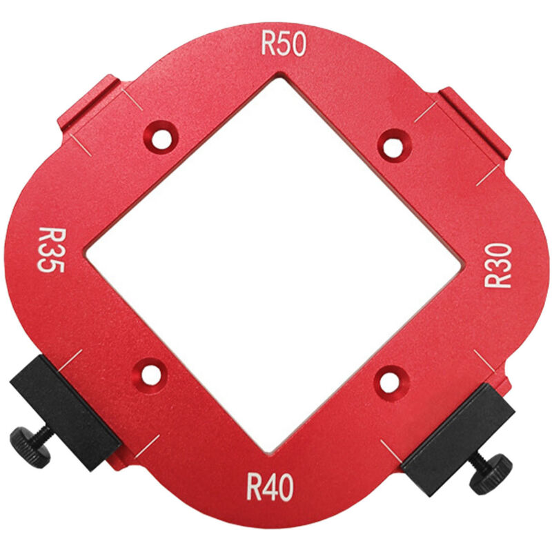 Ftvogue Eckenradius-schablone Für Router R30 R35 R40 R45, Eckenradius-schablone Aus Aluminiumlegierung, Tragbares Und Langlebiges Holzbearbeitungswerkzeug Für Diy-projekte