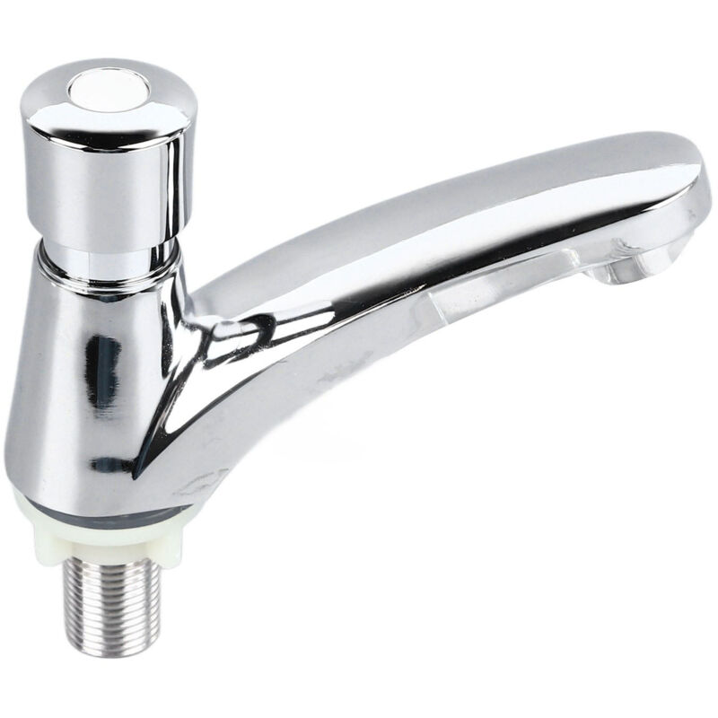 Verzögerung Bei Der Konstruktion Eines Druckknopfes Für Wassersparende Wasserhähne, Einfacher Kaltwasser-hauswasserhahn Aus Legierung
