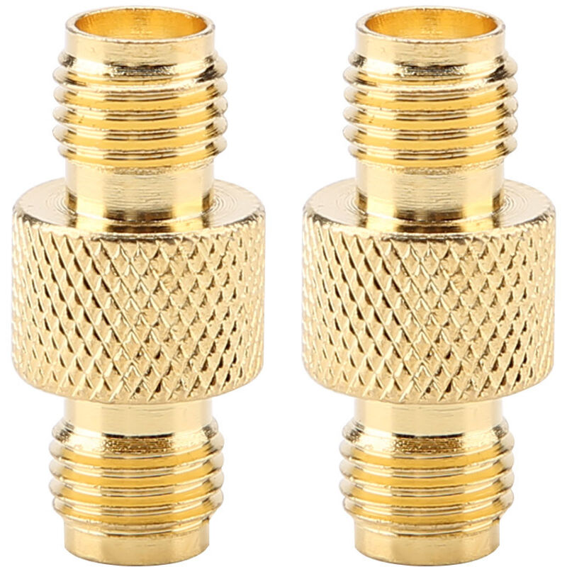 Fafeicy Koaxialadapter Buchse Zu Buchse, 2 Stück Koaxialkabel-steckverbinder, Sma-koaxialkabelverlängerung, Vergoldeter Buchse-zu-buchse-adapter Für Tv Und Koaxialkabel