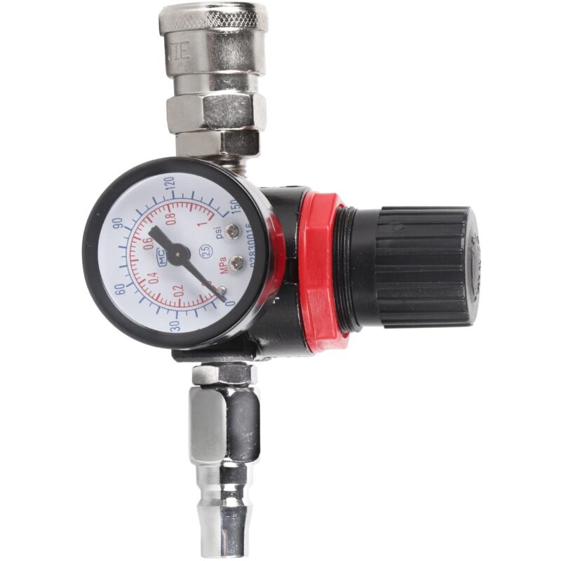 Luftregelventil Mit Glasmanometer, 1/4 Zoll, 0-145 Psi (0-1 Mpa) Luftdruckregler