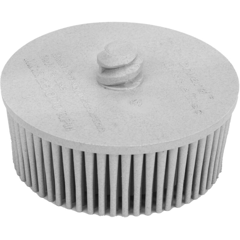 Tonysa 2-zoll-bürstenscheibe, Befestigungsscheibe Für Abrasive Stielbürsten Zum Entfernen Von Warnhinweisen Und Rostentfernung Auf Metall (grau).