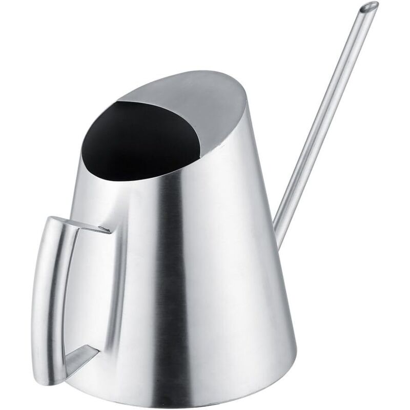 Moderne Edelstahl-gießkanne, 1500 Ml, Mit Langem Ausguss, Gießgefäß Für Büro, Zuhause, Zimmerpflanzen, Blumen Und Outdoor-garten