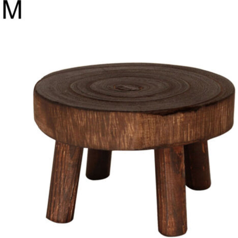 Holz-blumentopf-ständer, Hoher Hocker-blumenständer, Aufbewahrungs-blumentopf-ständer, Farbe: Gebranntes Tungöl, 179 Cm