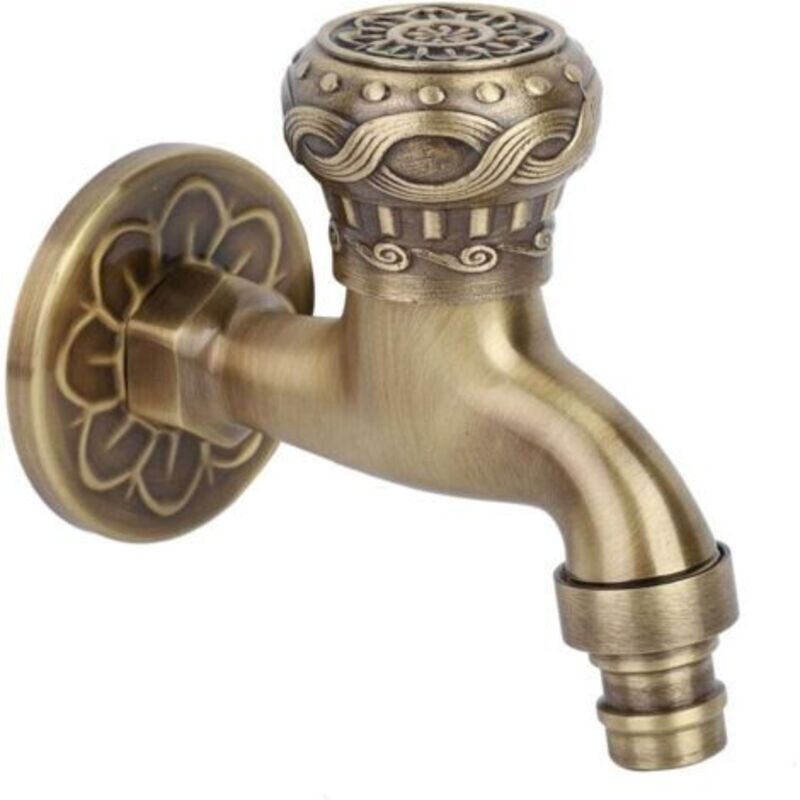 Hochwertiger Langlebiger Messing-wasserhahn Für Die Küche, Antiker Bronzewasserhahn Mit Metallgriff, G1/2-anschluss